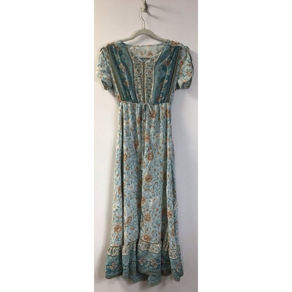 Woman’s SHEIN Soft/Silky Boho/Hippy Maxi/Long Dress Size 6 🩵